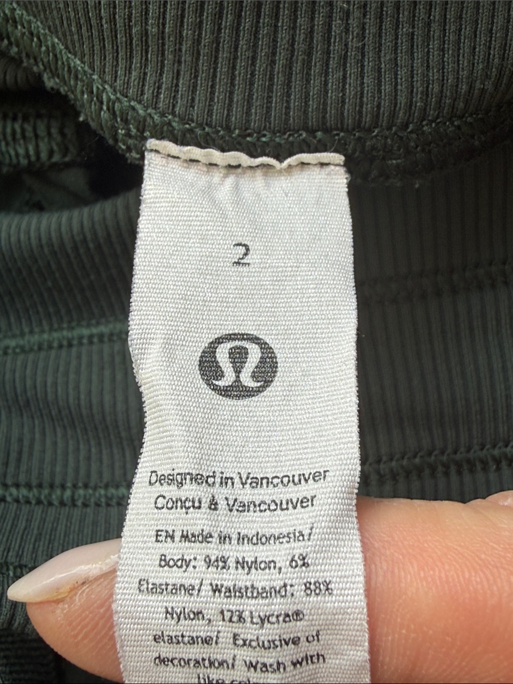 Lululemon Dance Studio Mid-Rise Pants Dark Forest Green Size 2 - Picture 2 of 13